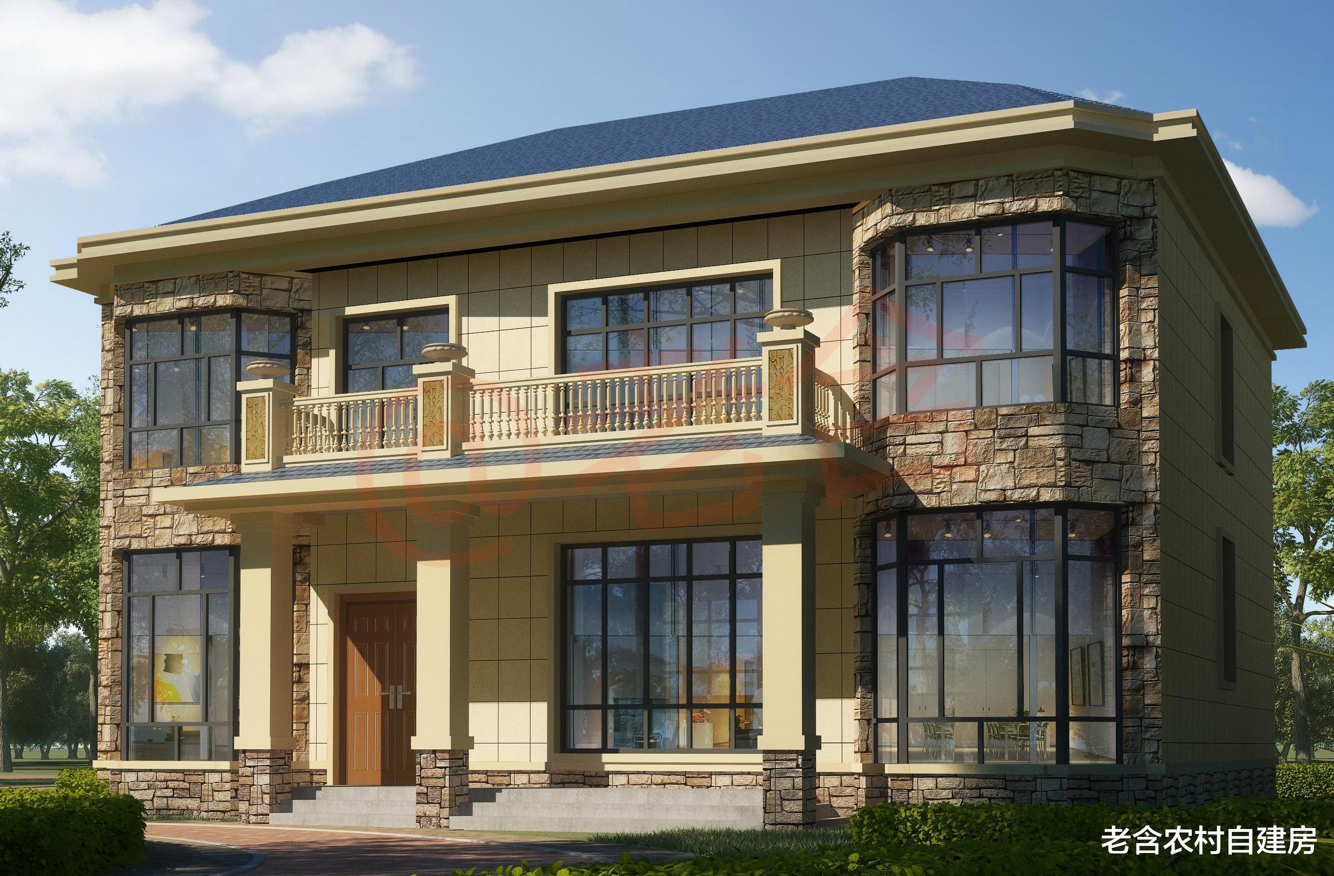 网上花几百买的农村自建房设计图，建好效果很不错，这钱花得值！