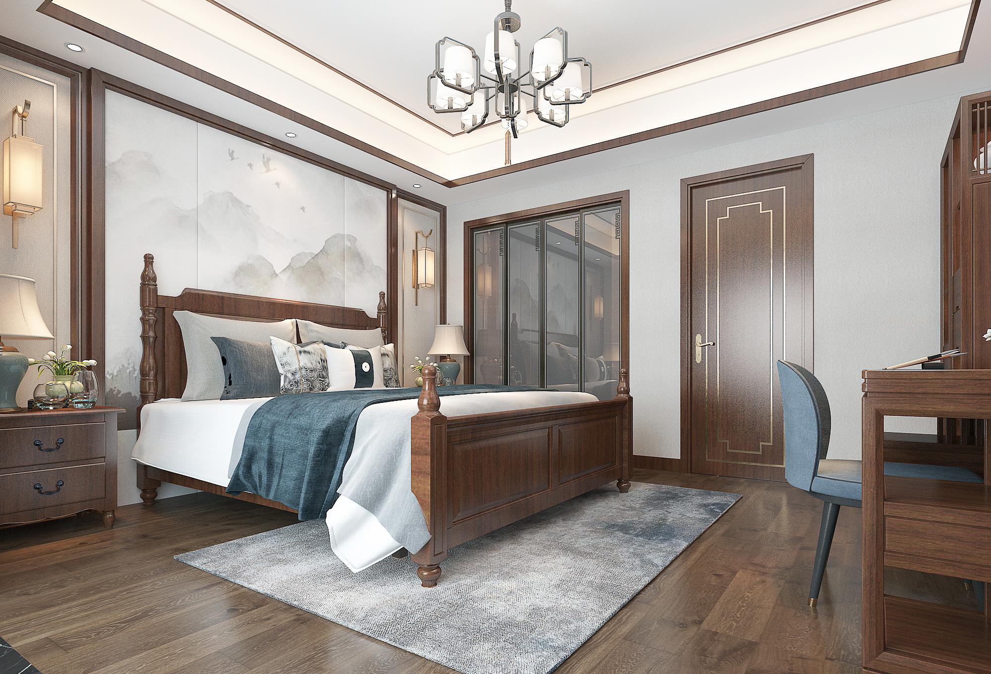 新帝雅|上海夫妻的新房装中式,三层别墅,虽然面积不大,装出来却很温馨