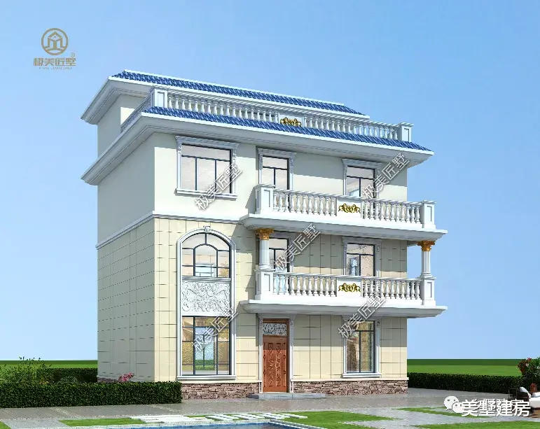 |占地120平的四层简欧风格别墅,非常适合人口多的家庭