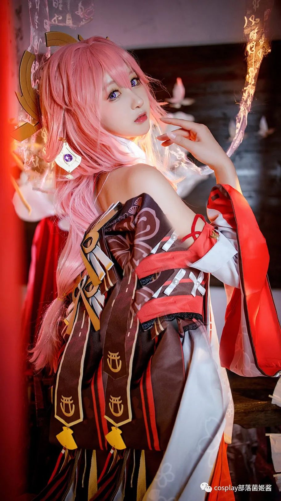 |cos：原神八重神子cos正片@羽生三未