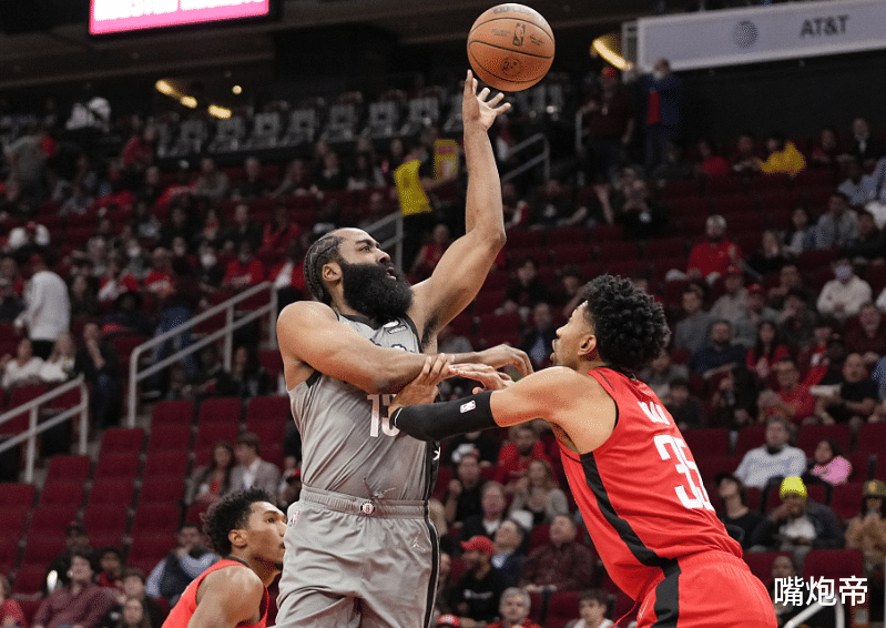 |吃3個T就干哈登！火箭7連勝吊打籃網(wǎng)，大胡子16中4+8失誤還被羞辱