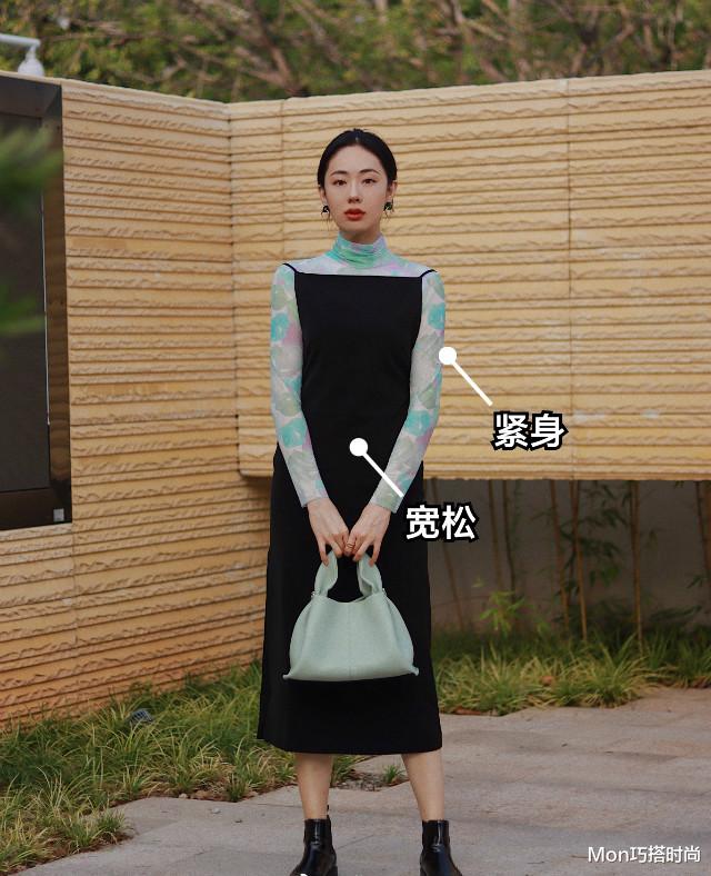 Mon巧搭时尚|女人不管穿长裙还是穿短裙，一定要牢记“中间法则”，能遮肉增高