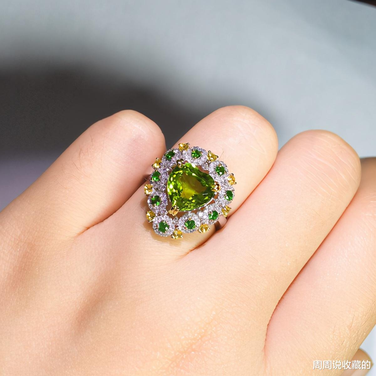 橄榄石 云上的花朵，天宝石