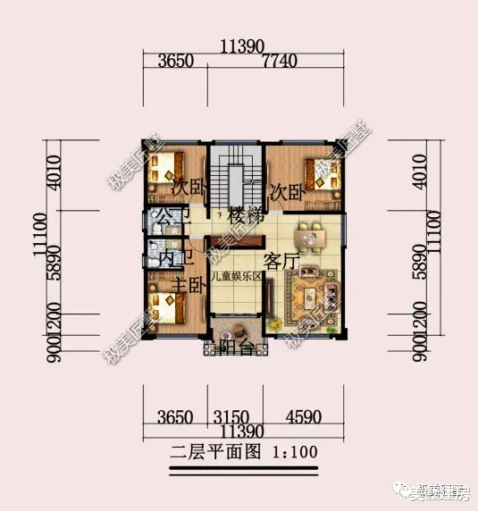 达州|占地不足130平的三层别墅，内置影音室，建房就选它了