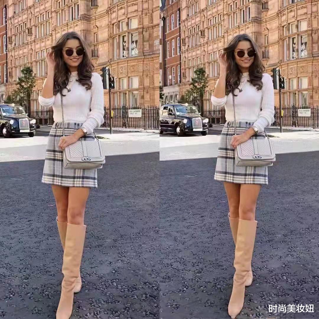 时尚美妆妞 秋冬骑士靴怎么穿才时髦?看她就够了,照着穿甩朋友圈的人几条街