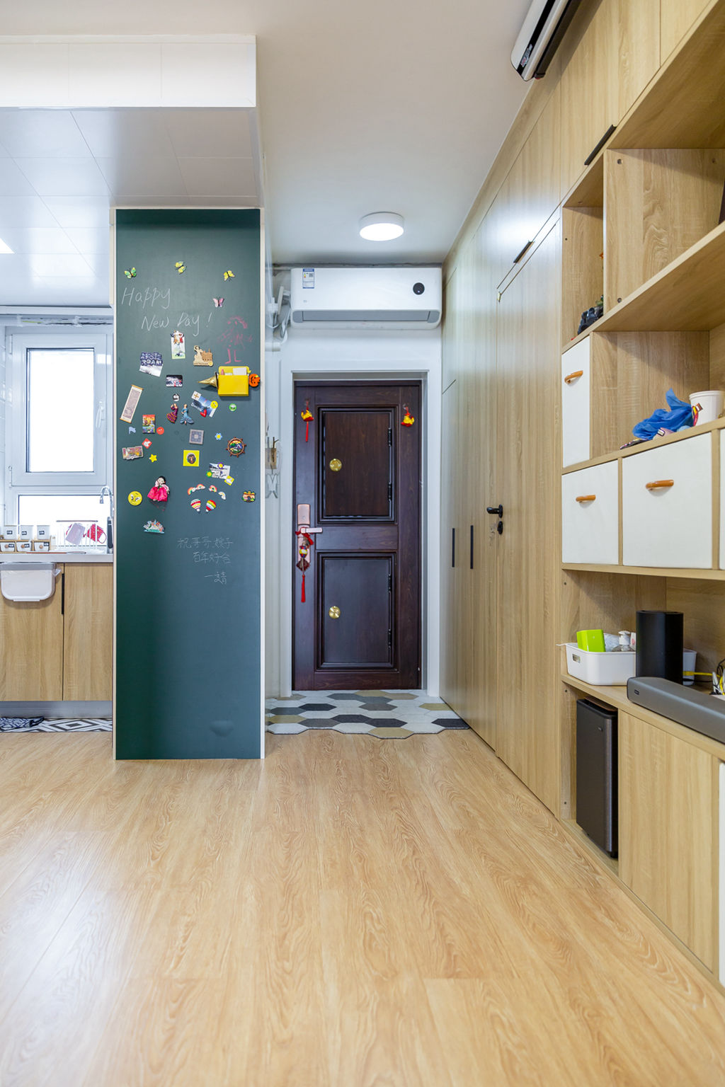 惠泽设计|夫妻爆改二手房，80㎡黑暗二居变实用三房，父母同住也不挤，佩服