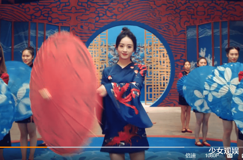 赵丽颖|赵丽颖金子涵拍中国风广告,失去后期ps,谁更颜值佳一目了然