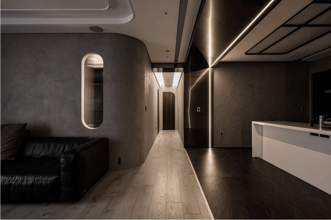 设计师Wu|深圳115㎡现代岩灰居所，凝合生活与光阴的挥洒笔触！