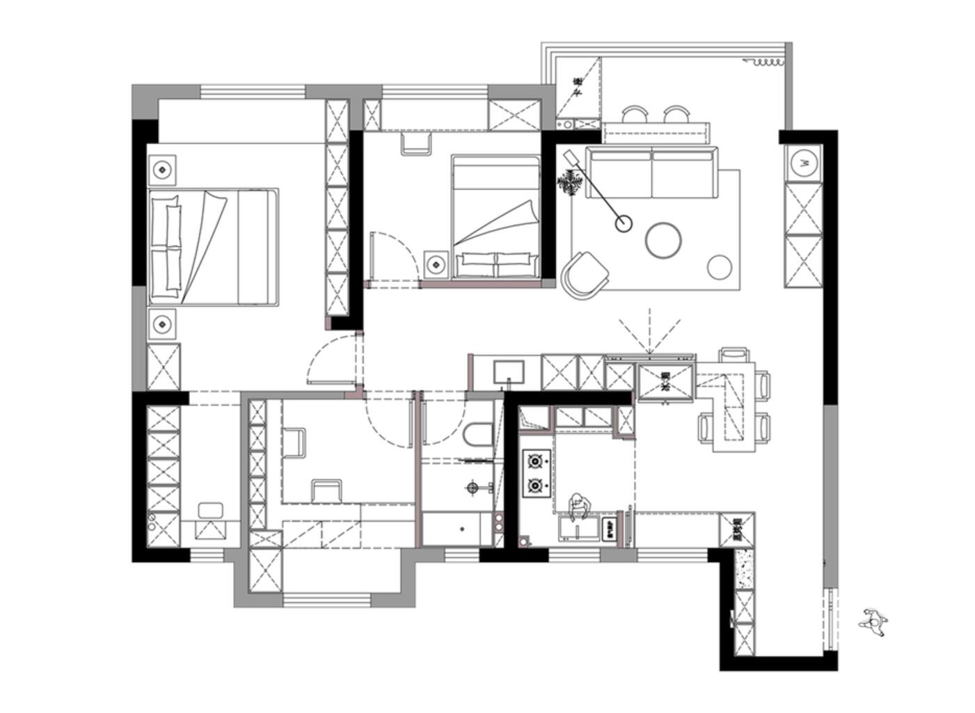 不愧是文艺女青年的家!布局打破常规,色彩古典雅致,太抢眼了
