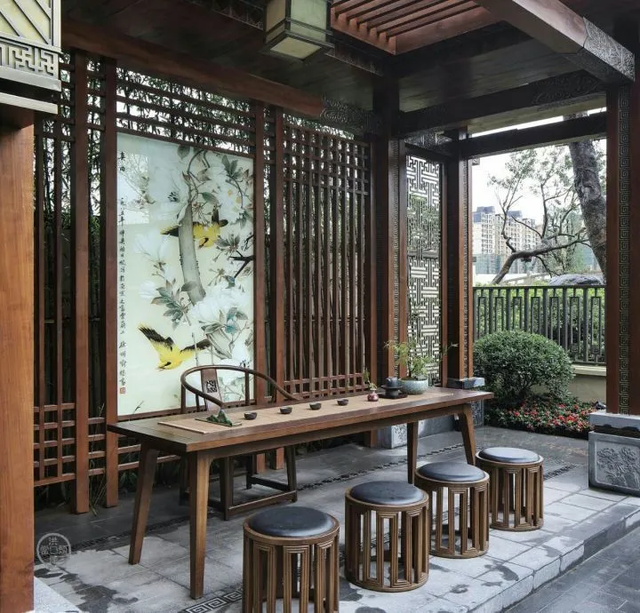中式别墅|224㎡中式别墅，一步一景，行到水穷处，坐看云起时！