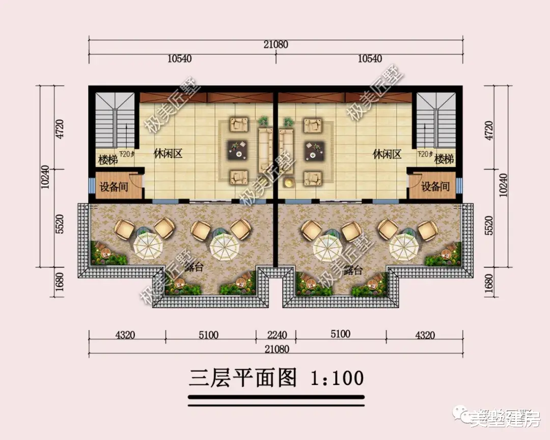 现代风格双拼别墅，三层楼设计，简单大方，设计感十足!