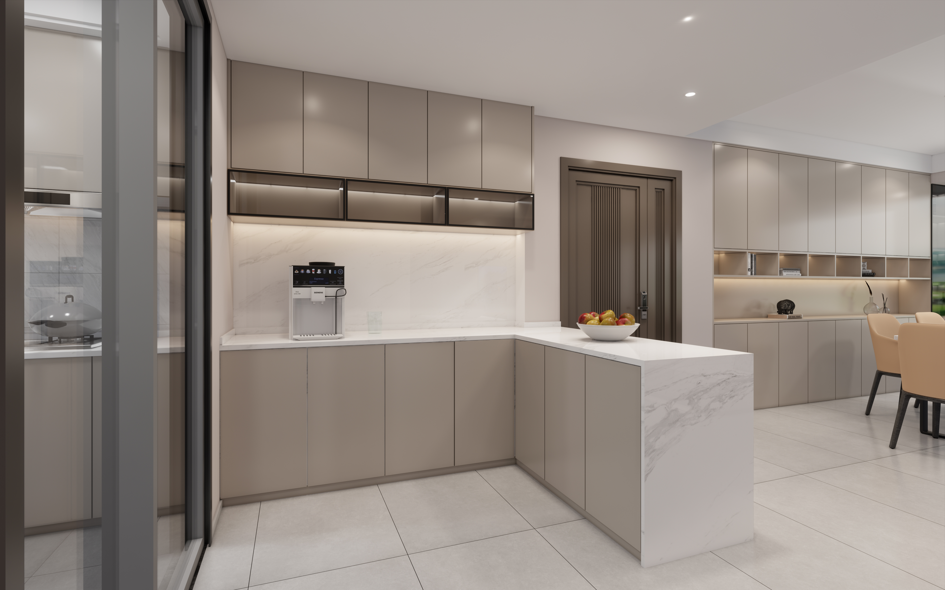 佳兆业207平现代风格装修案例