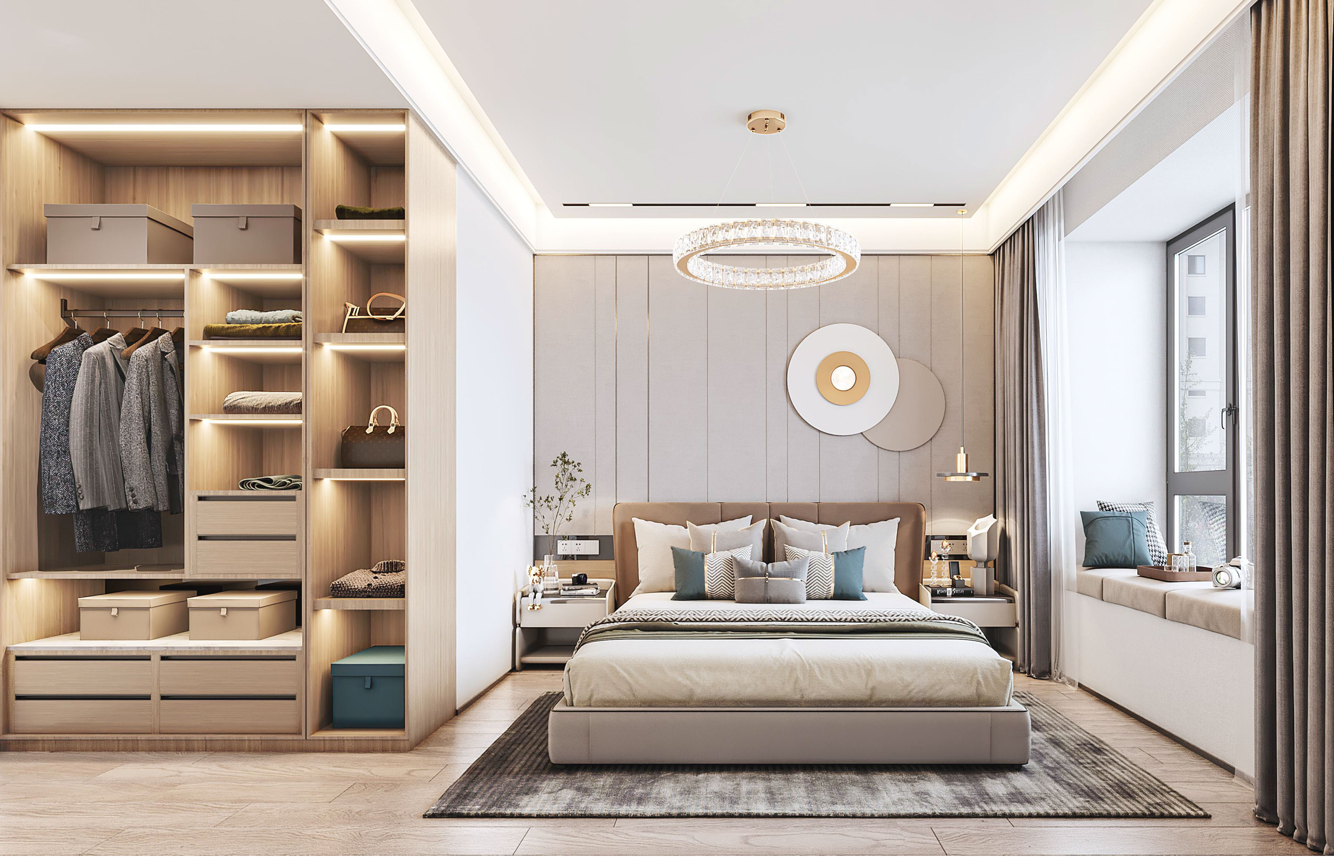 菲莫斯设计:105m2会宁样板间,现代风尚,雅致内敛超有范儿