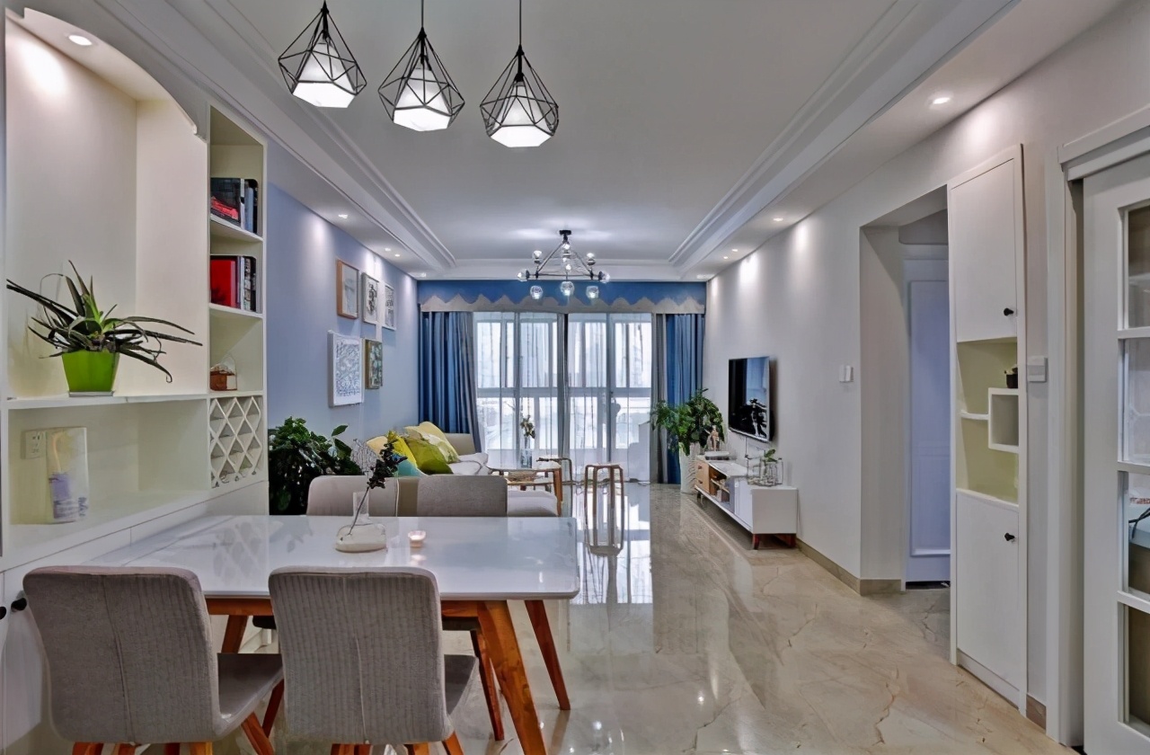 新房装修完工，老公是设计师，省了不少设计费，简欧风真漂亮