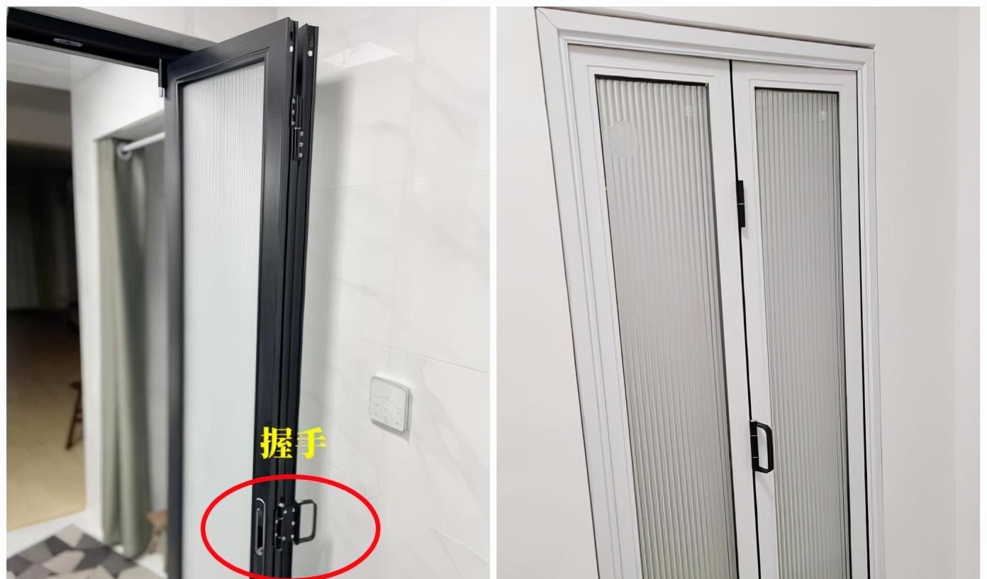 还是双扇折叠门给力，卫生间再小也能装！不占地颜值高，谁用谁香