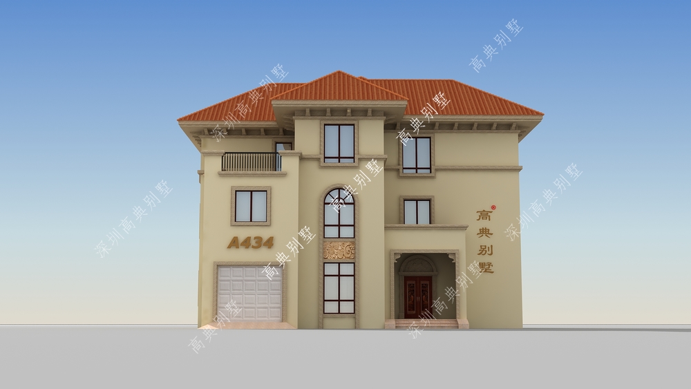 这款亮丽的欧式别墅，居住舒适，彰显优秀的生活品质。