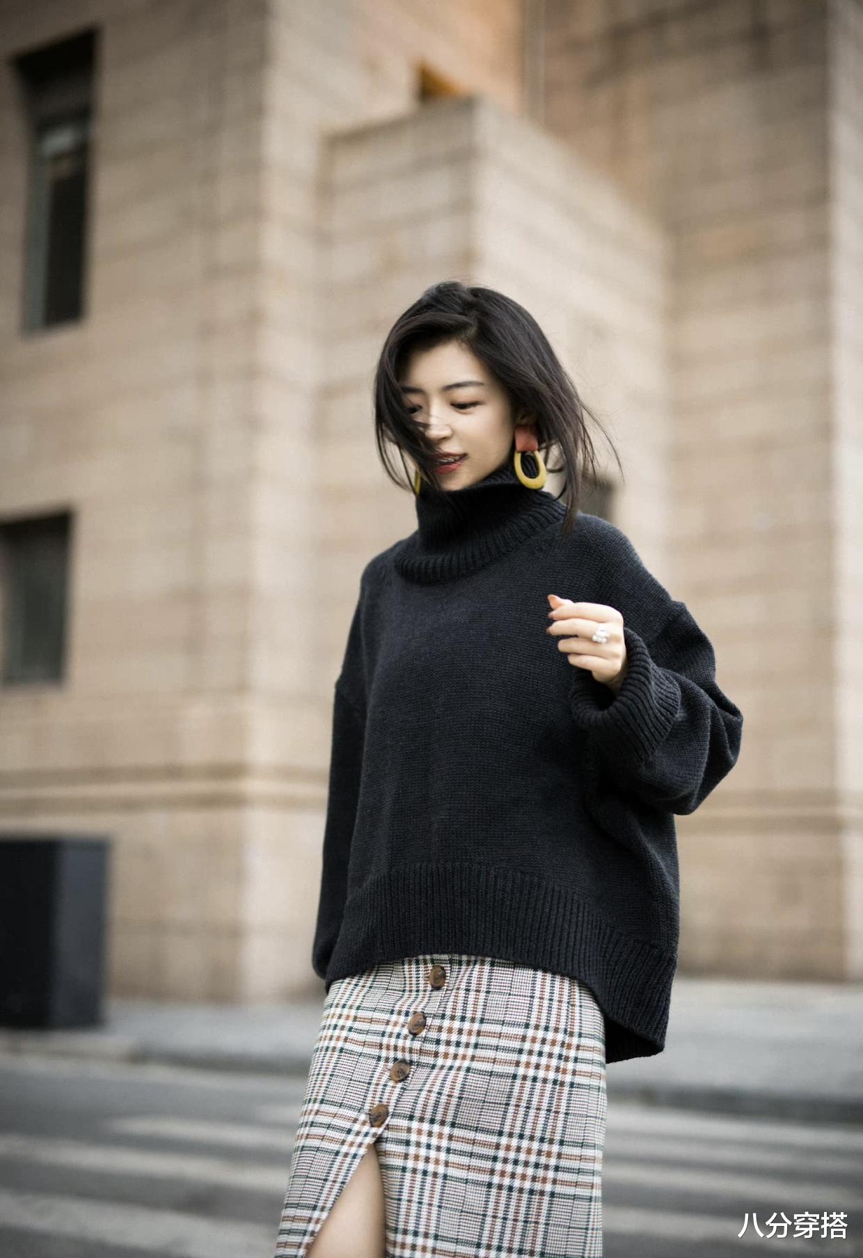 八分穿搭 这些才是“毛衣”的高级穿法,保暖时髦又温柔,普通人也能驾驭