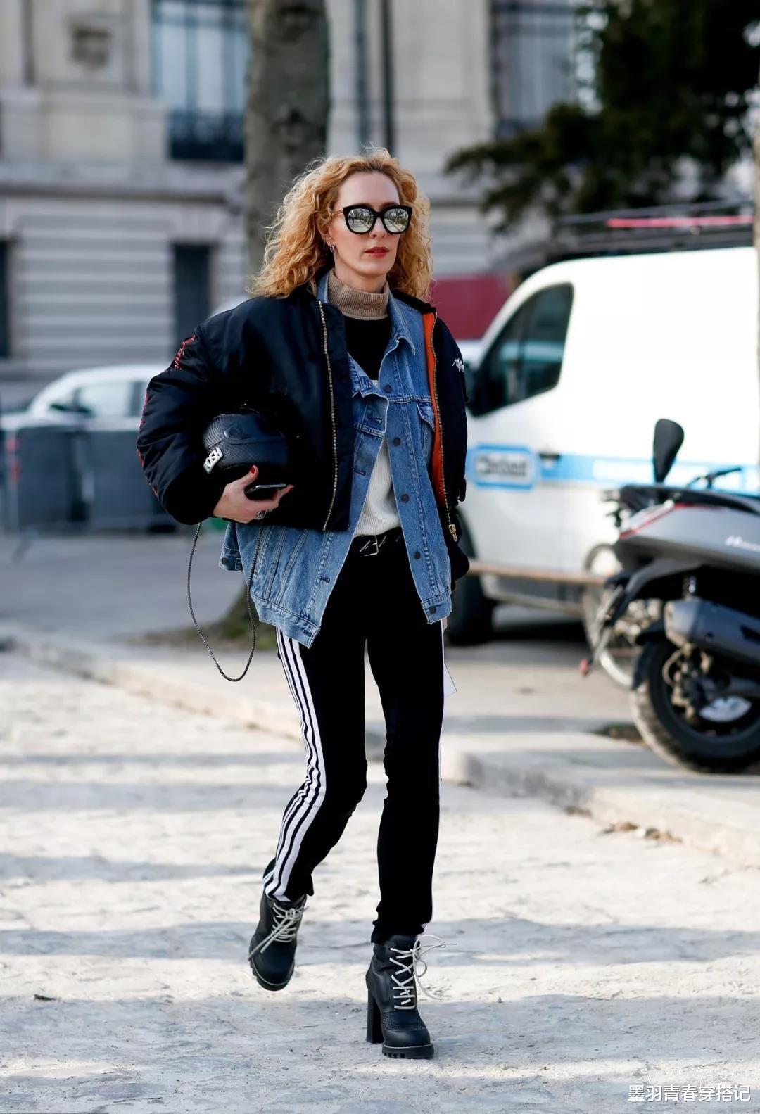 墨羽青春穿搭记 拜托，运动裤别再搭运动鞋，今年流行“运动裤+靴子”，显高显瘦