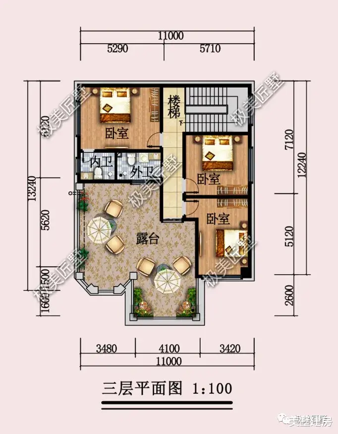 屋后有邻居，这样建如何，经典造型布局舒适大气！
