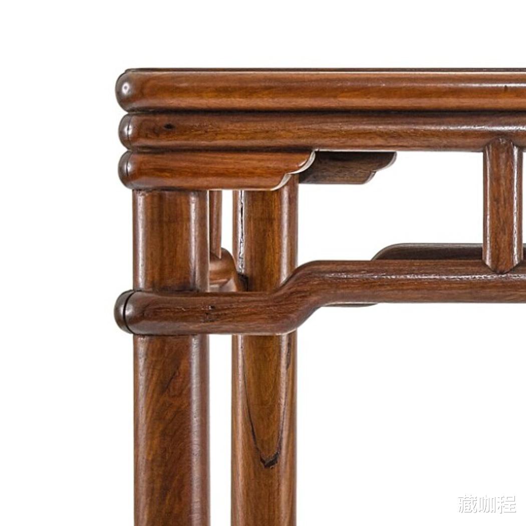 |圆包圆仿竹器，黄花梨罗锅枨矮老条桌成对