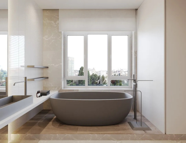 |145平欧式风三居室，玄关低刚毅峻冷，简洁雅致