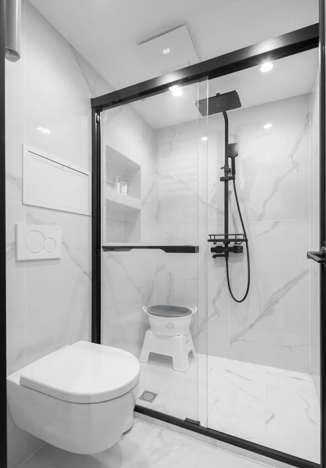 107㎡北欧风三居室，客餐厨一体，还有开阔健身室，带娃健身两不误！