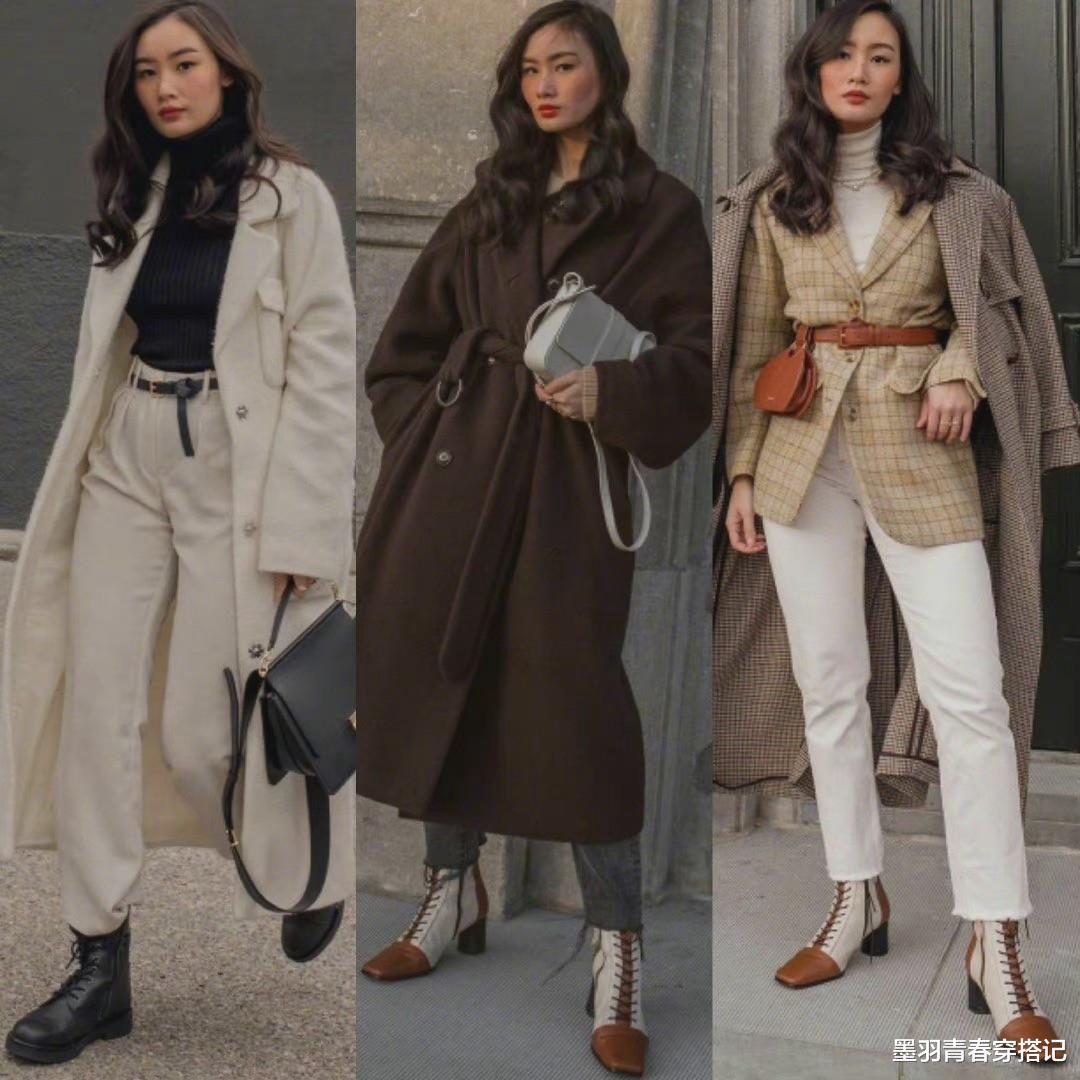 墨羽青春穿搭记 秋冬穿“长外套”才高级，4个搭配要点穿出时髦，小个子值得借鉴
