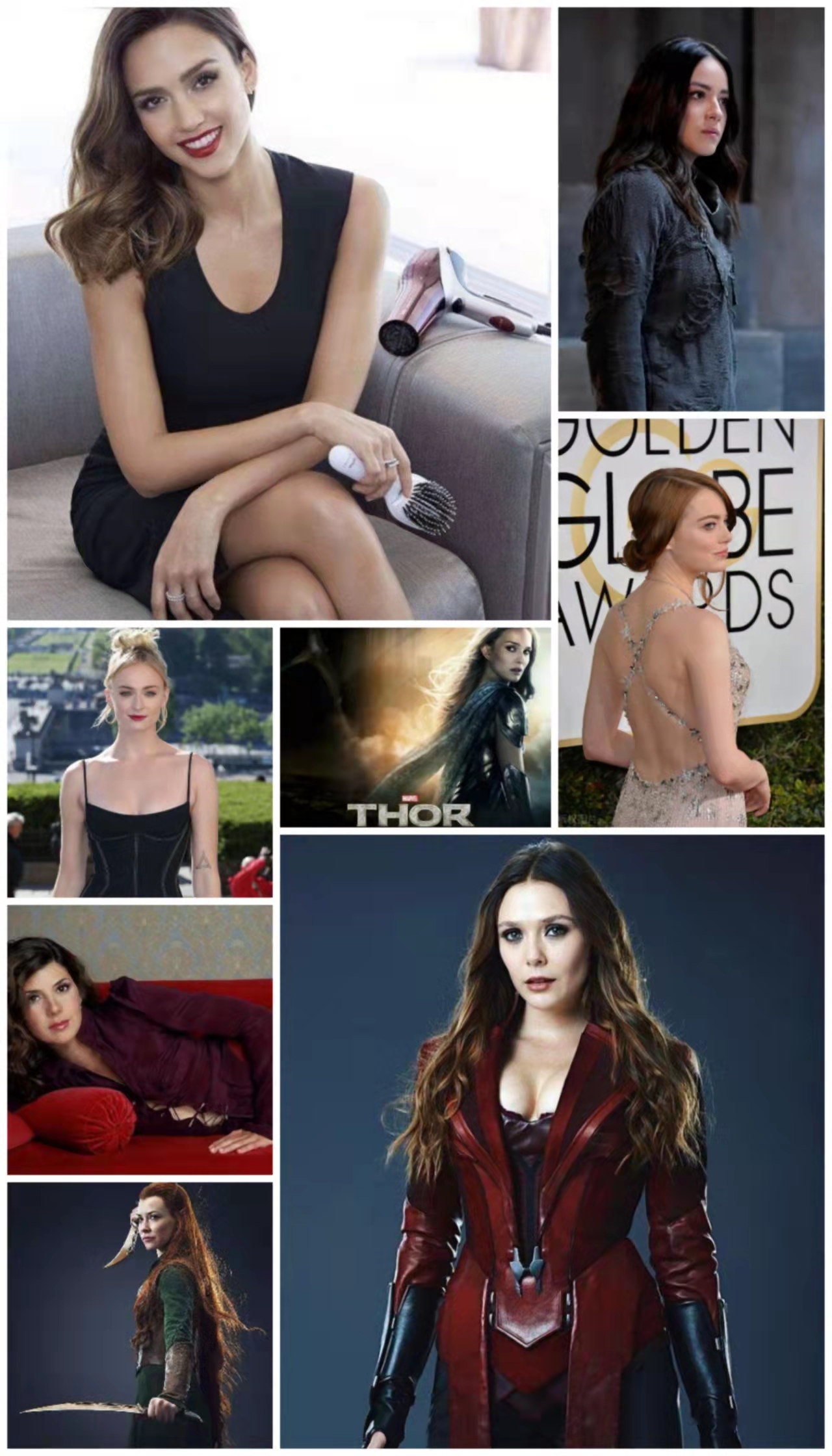 漫威|漫威十大美女角色演员，你最喜欢哪一位？