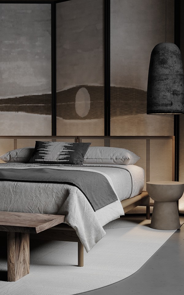 洛小丸子|极简侘寂风公寓，质朴的高级感！