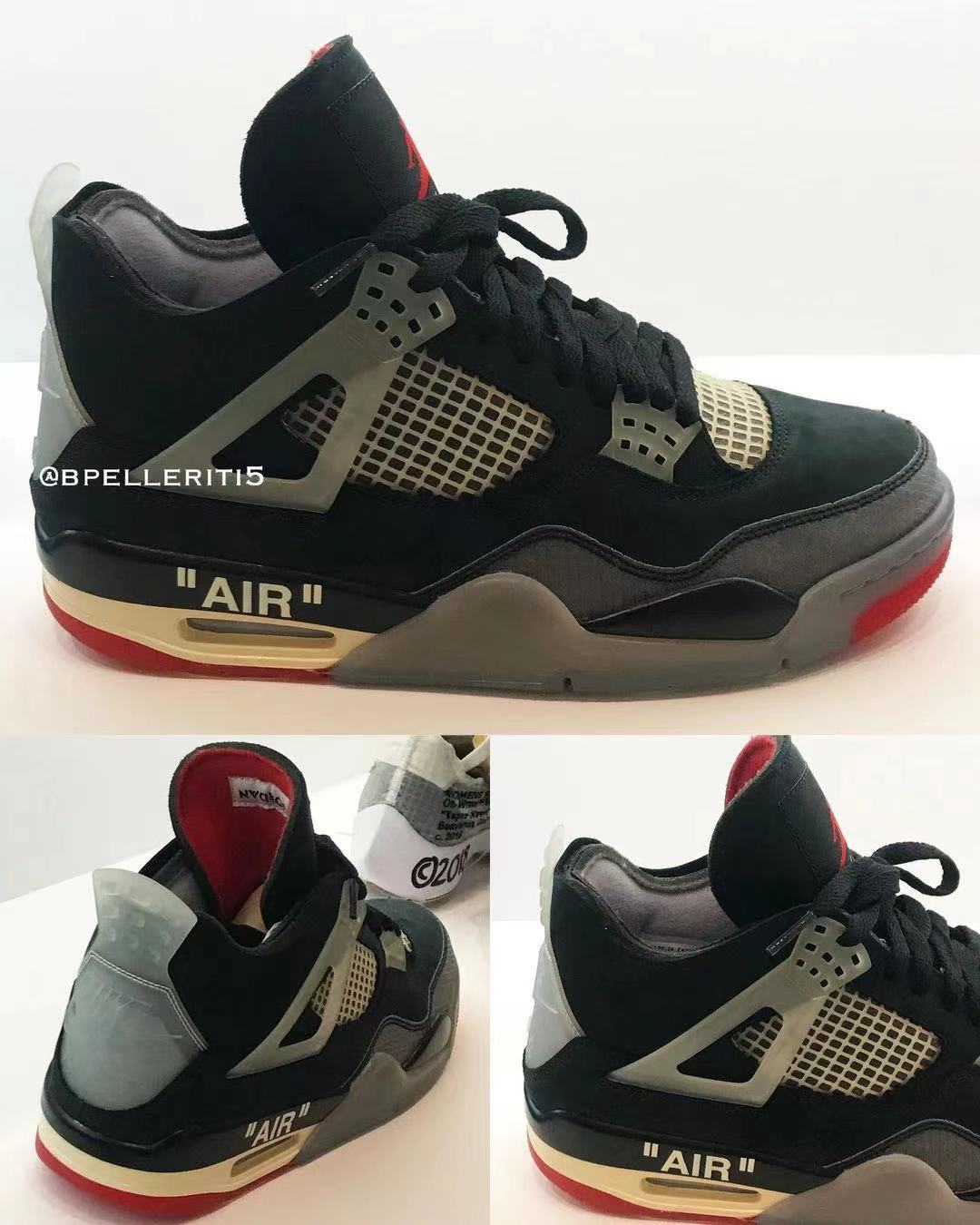 柒的球鞋日记|OW X AJ4 黑红