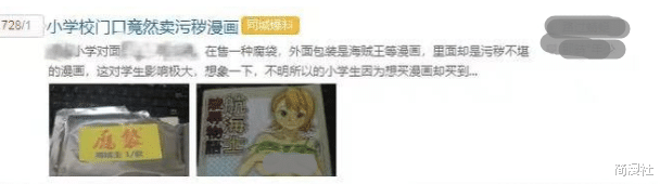 漫画|披着《海贼王》外壳卖污秽漫画，腐漫，学校门口的动漫店被处罚了