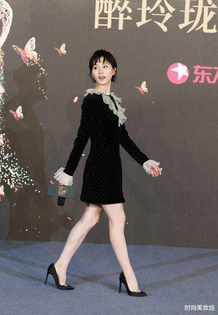 刘诗诗|刘诗诗终于剪掉10年长发，穿黑色连衣裙高级大气，看了都想剪
