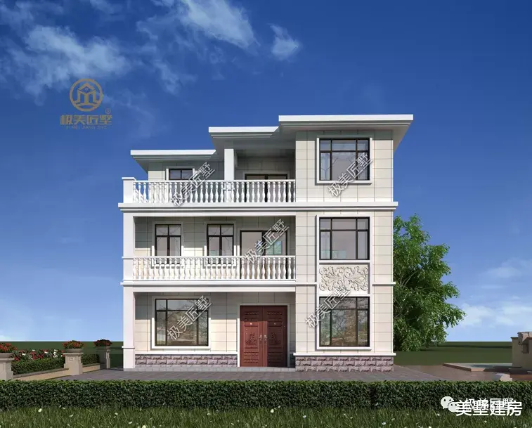 平屋顶设计，款式简单的三层别墅，简约大气，值得一看！