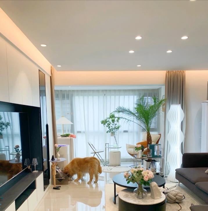 |141㎡大平层,装修将近45万,客餐厅是户主最满意的作品