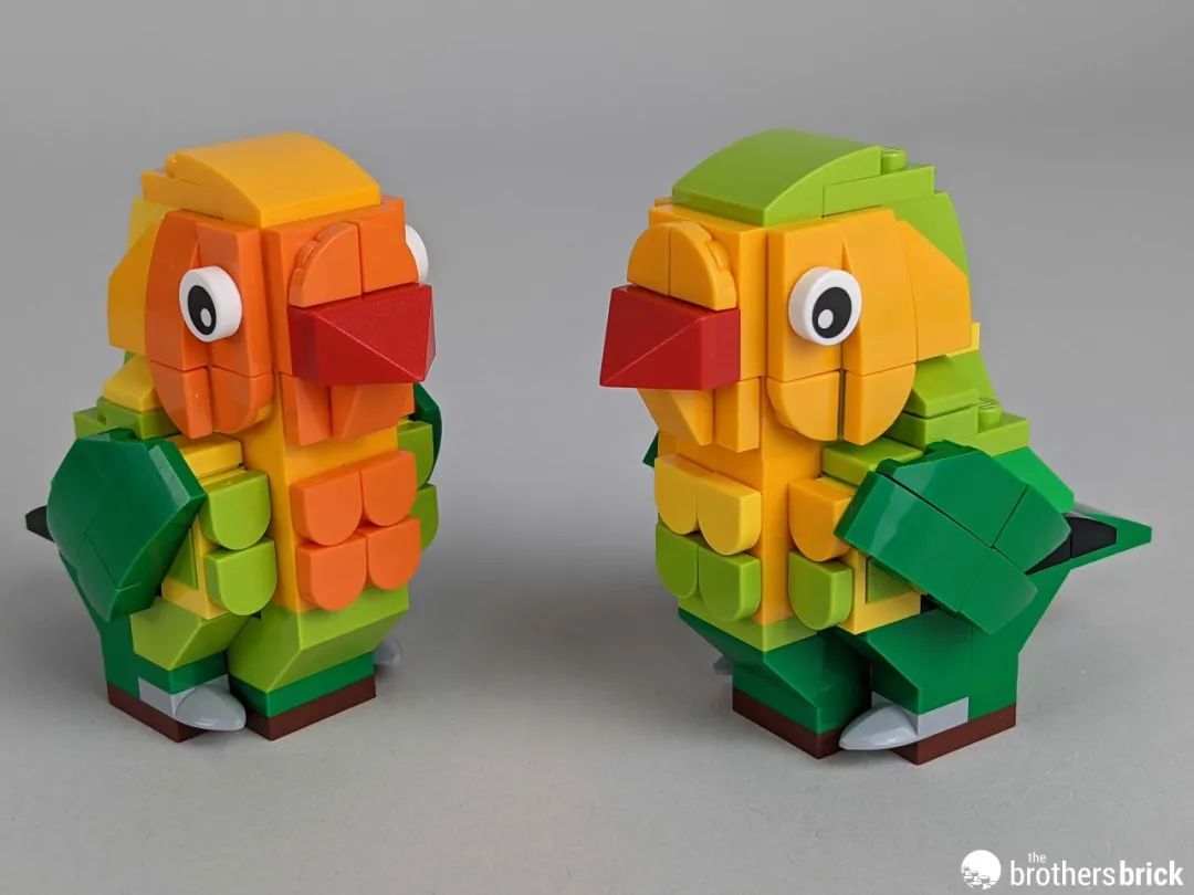 好可爱啊!乐高节日套装40522情人节爱情鸟开箱评测