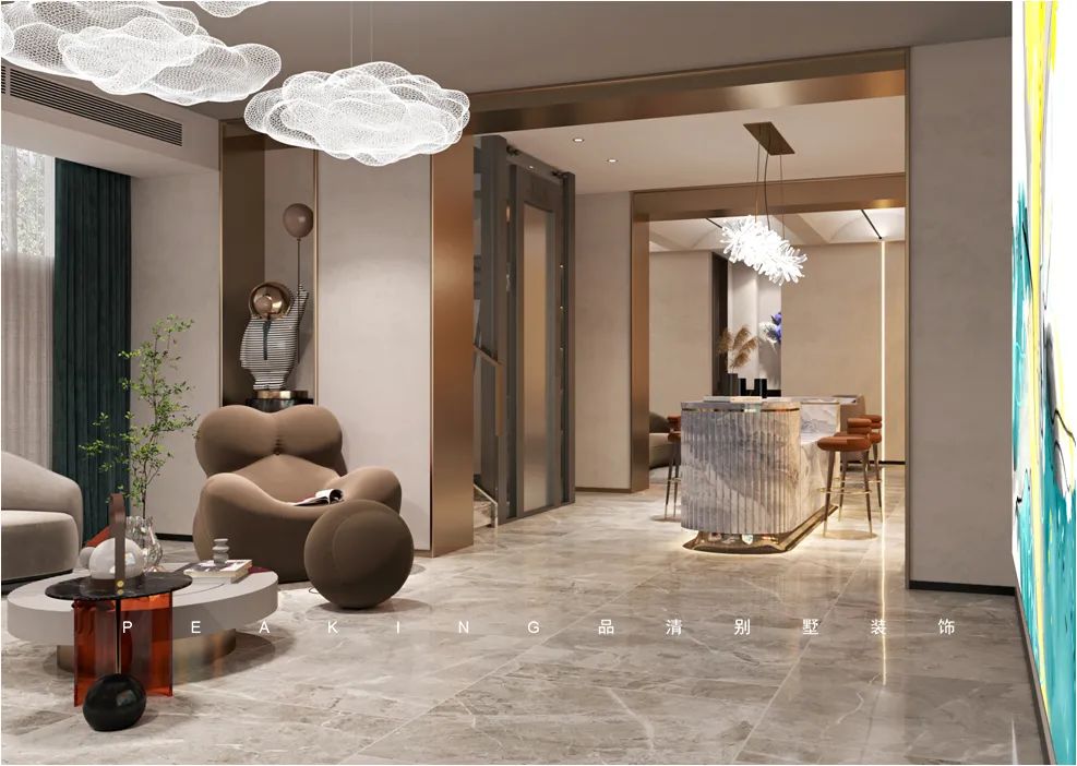 品清别墅装饰|现代中式轻奢作品案例赏析