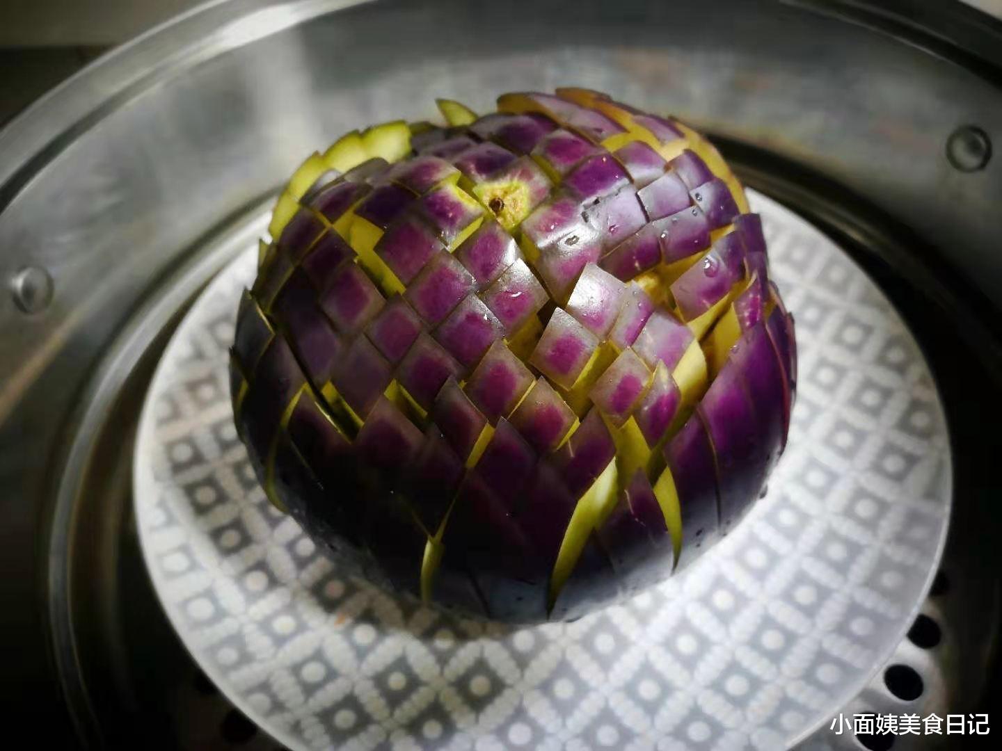 菊花茄子|这菜，上锅蒸10分钟就好，好吃不上火，用它代替晚餐，一周瘦5斤