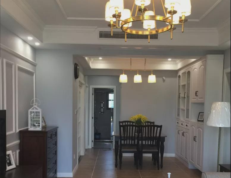 90平新房，现代混搭美式的装修花了12万，下个月初入住