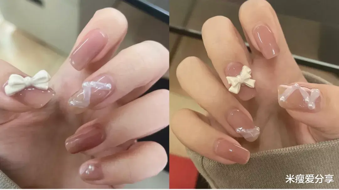 黄瓜|今年立体蝴蝶结又出新花样了,快来看看今年都流行哪些蝴蝶结美甲