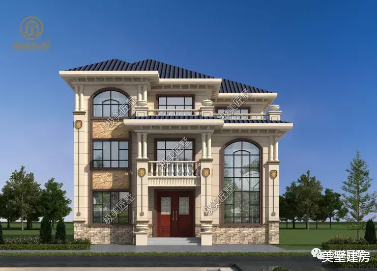 13×11米，三层欧式风格别墅，漂亮大气，奢华有格调！