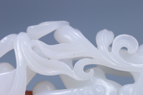 |旧藏 和田玉五子登科摆件