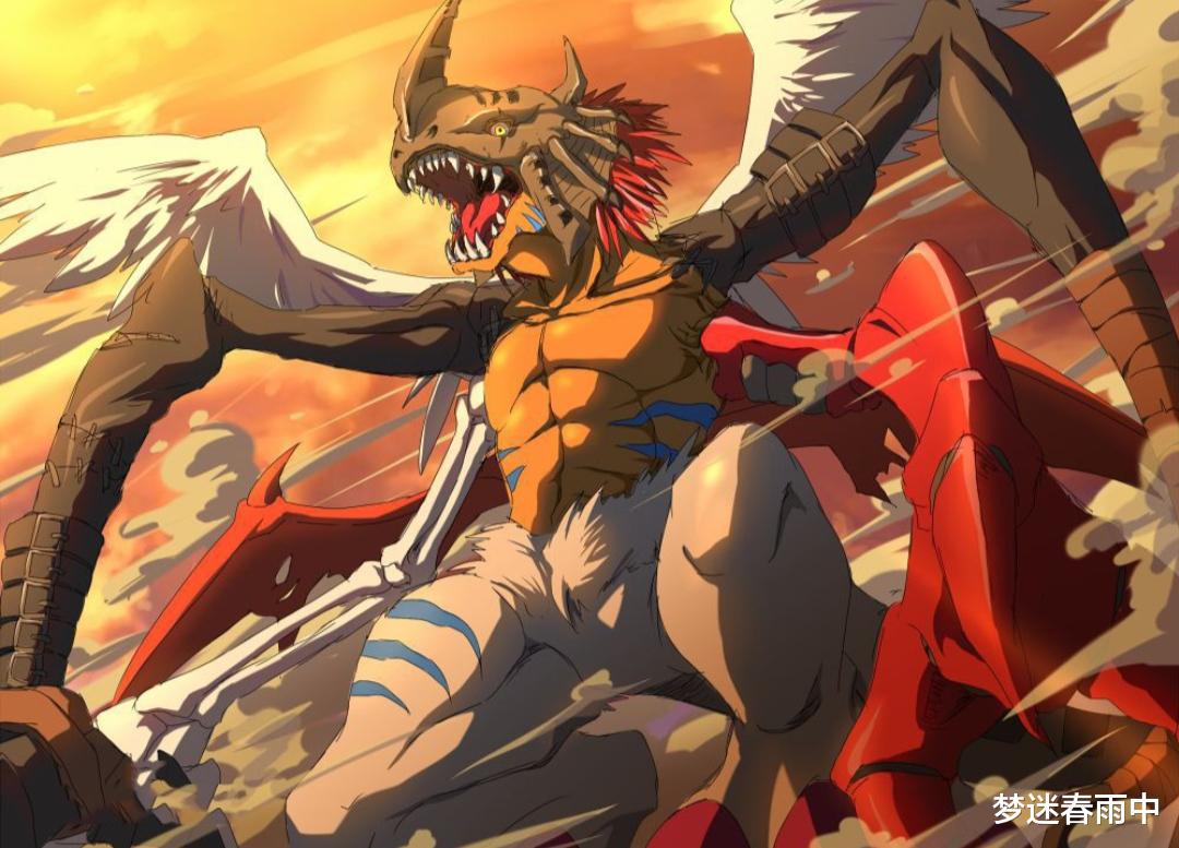 数码宝贝|数码宝贝：拥有三个脑袋，再进化是黑暗四大天王，曾力压皇骑