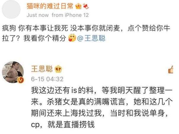 王思聪|笑死！王思聪孙一宁聊天记录曝光美女好会骂思聪好会舔！撕人不成反被撕