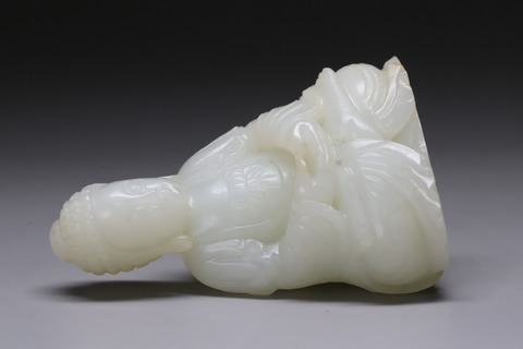 和田玉籽料|舊藏和田玉籽料“释迦牟尼佛”座像