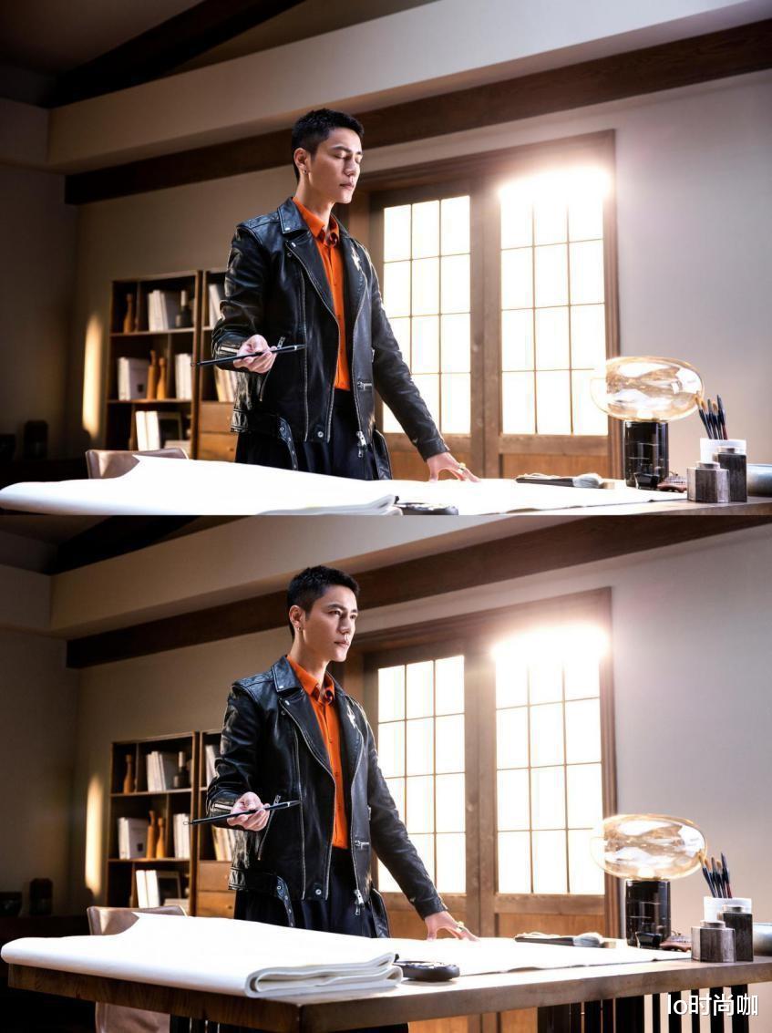 lo时尚咖|陈坤“寸头”发型干练帅气，穿皮衣“侧颜杀”高级感翻倍，太有型