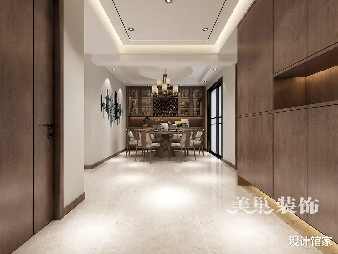 280㎡复式别墅,静雅舒适的新中式,点亮品质生活