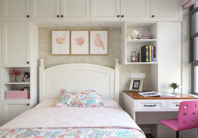 |97平美式小三房设计，餐厅小巧精致，美式情调尽显