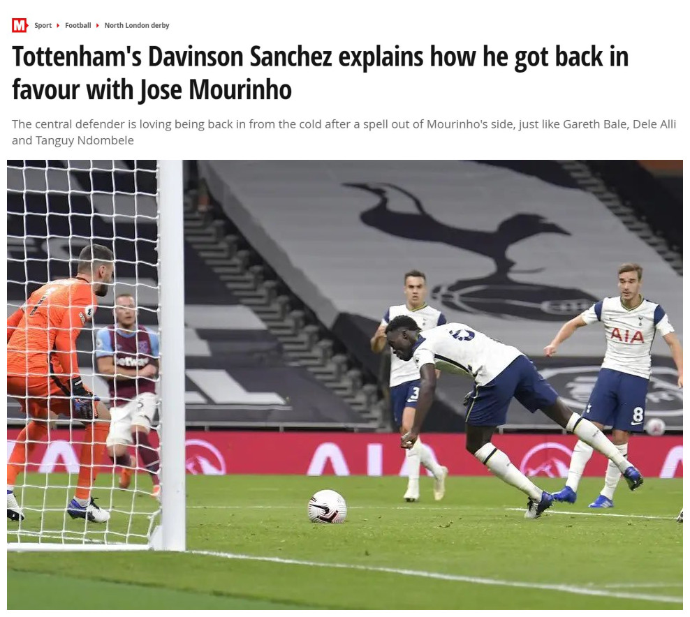 桑切斯|桑切斯談穆里尼奧批評：那不是指責 而是點出你的問題 他對熱刺全隊都這樣