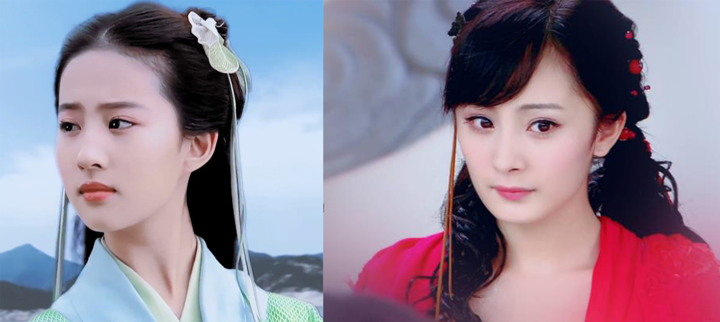 刘亦菲|刘亦菲和杨幂，难解难分的古装姐妹花