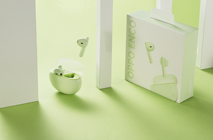 OPPO|颜值与实力双重配合,OPPO Enco Air小清新配色,真机颜值很惊艳
